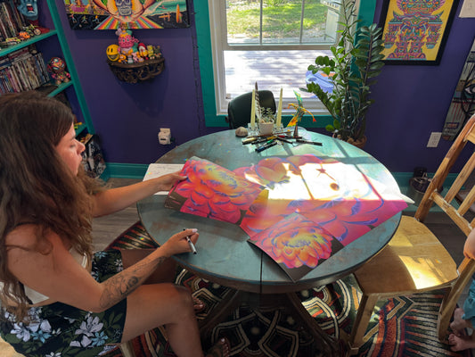 Soul flower (collective print)