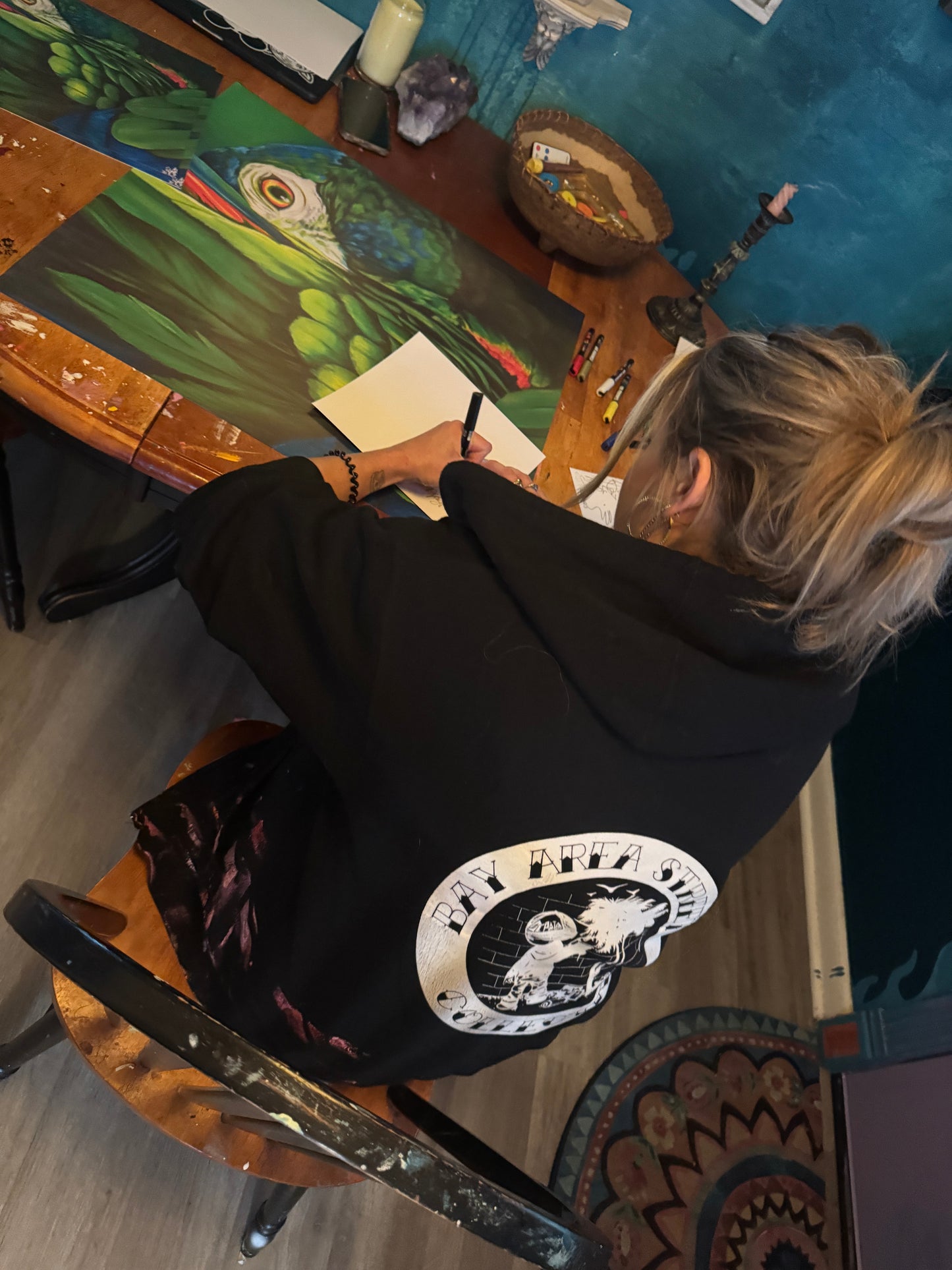 Blue Crowned Conure (collective print)