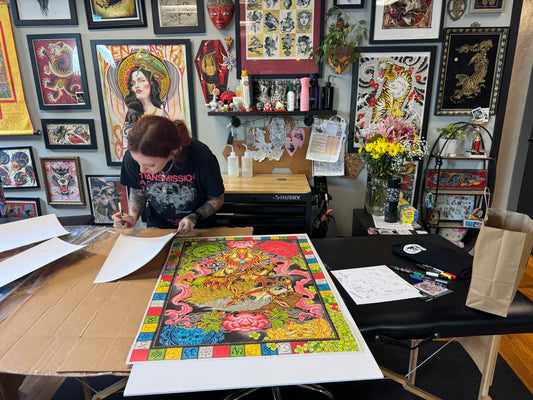 Horses and scripture (collective print)