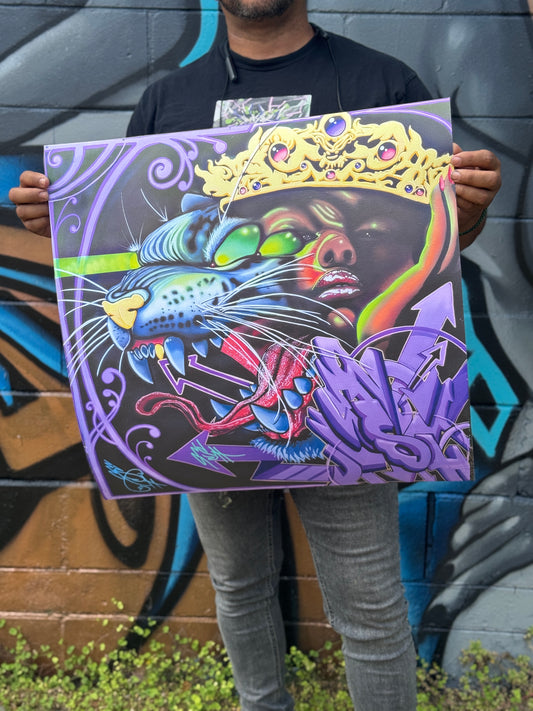 Shadow Jaguar and the Queen of Caps (collective print)