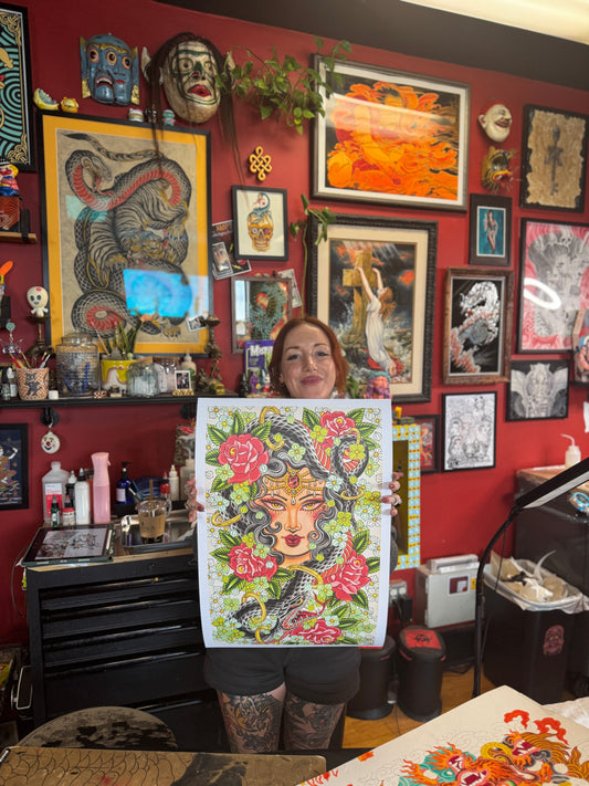 The Rose Lady (collective print)