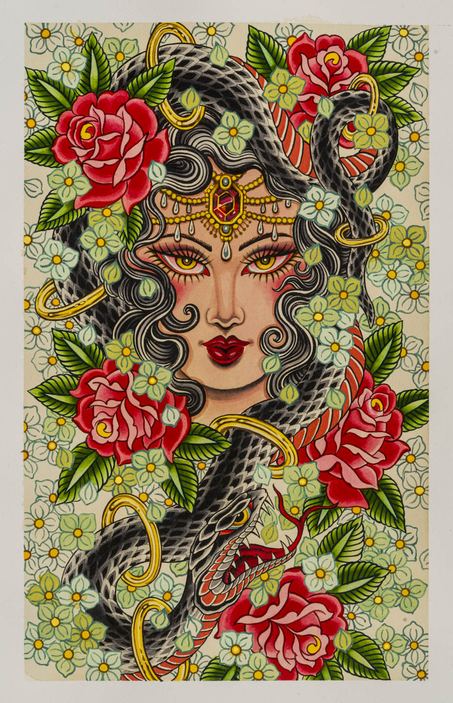 The Rose Lady (collective print)