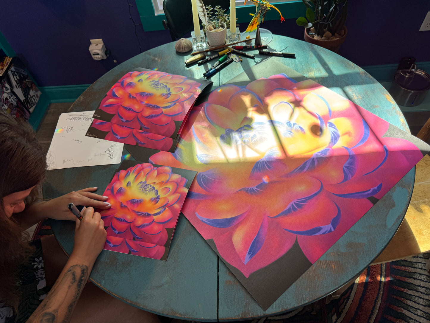 Soul flower (collective print)