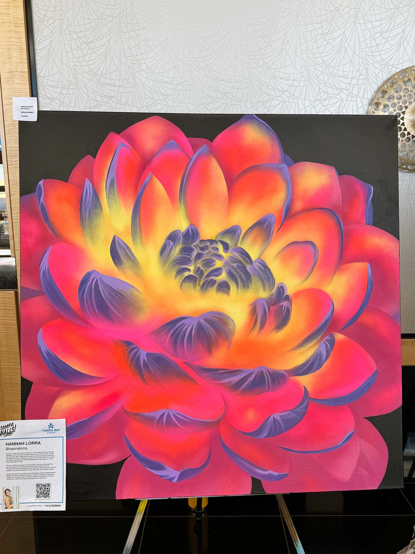 Pink & Yellow Dahlia Soul Flower