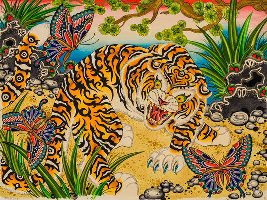 The Yellow Tiger (collective print)